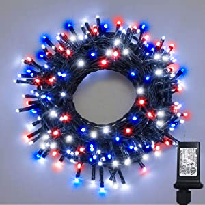 Amazon cross-border best-selling low-voltage dark green line full sky star small color light courtyard outdoor decoration Christmas LED light string full figure
