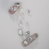 Wholesale of nail art pointed-bottom axe crystal acrylic drill, irregular transparent colored nail drill, DIY jewelry accessories Item Picture