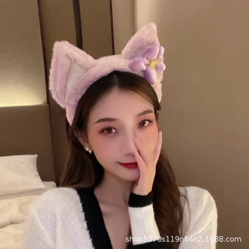 网红同款发卡玲娜贝儿发箍小狐狸毛绒发饰可爱卡通狐狸耳朵头箍