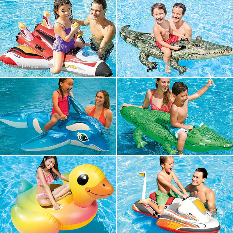 INTEX动物座骑儿童水上充气玩具 坐骑玩具儿童水池动物浮排水玩详情图2