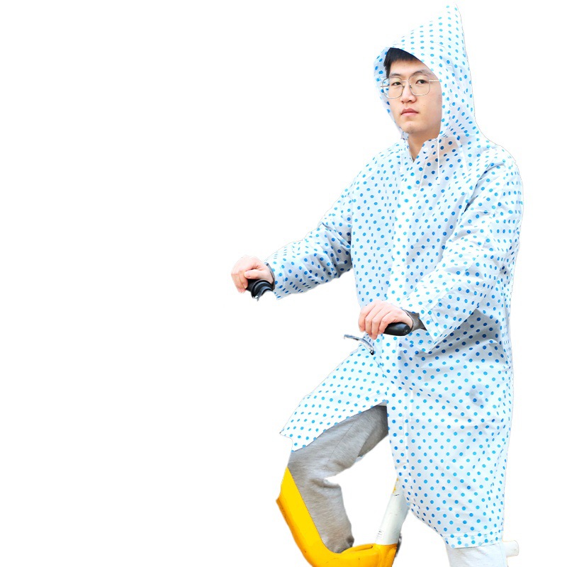 Paradise Umbrella Raincoat, long, single, men and women, adult cycling rainproof, electric bike, bicycle fashion raincoat Application Scenario