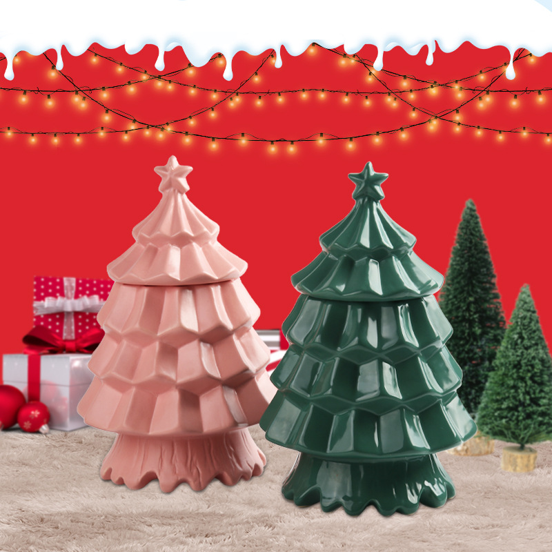 Cross-border explosive Christmas tree tabletop stove Christmas home decoration heating alcohol fireplace factory wholesale details Picture