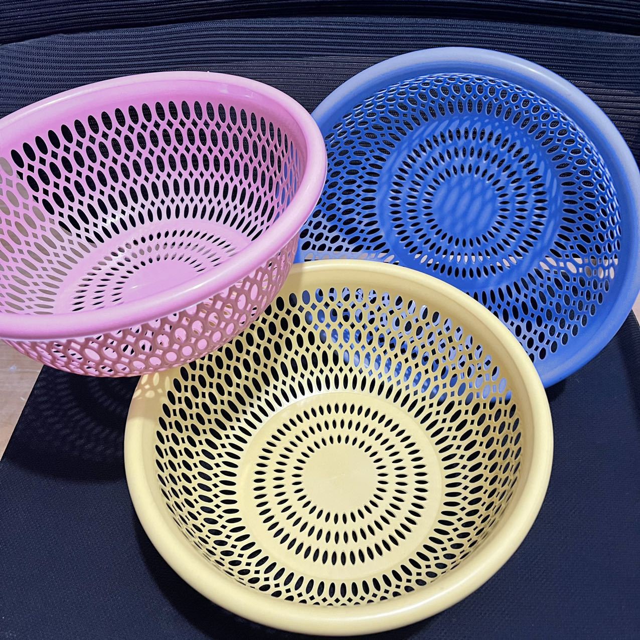 【 Zone 1-8 】8632 draining basket 320 per box, 8632 draining basin, plastic set, fruit washing basin, sink, Storage basket, Tableware, vegetable washing basin, vegetable basket