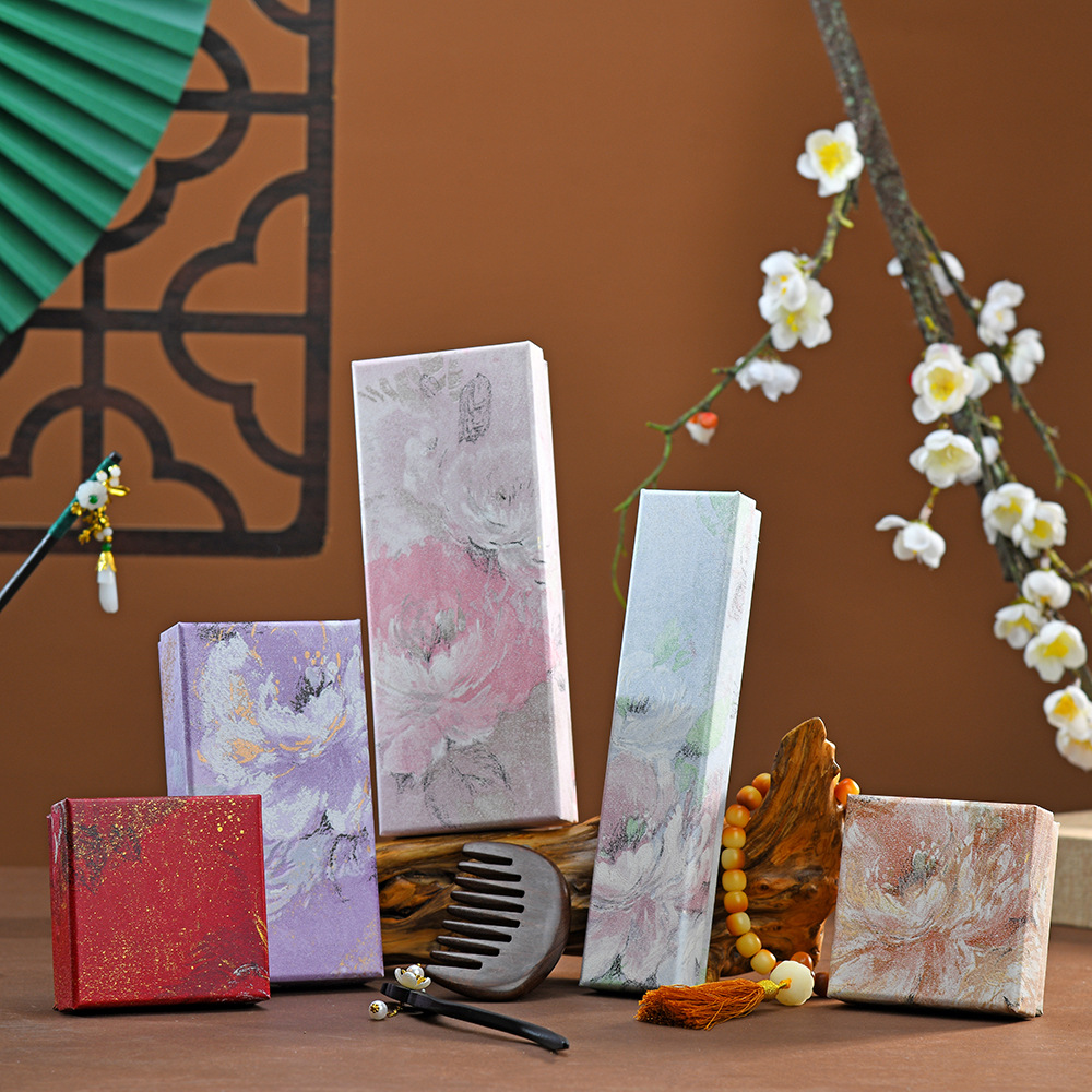New Chinese-style high-quality bracelet, hairpin, packaging, gift box, necklace, car pendant, sachet, hair comb, jewelry box details Picture