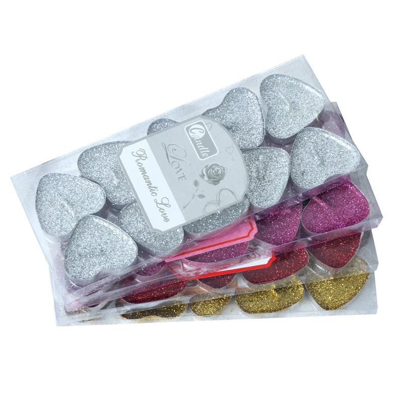 浪漫心形蜡烛/工艺蜡烛/蜡烛白底实物图