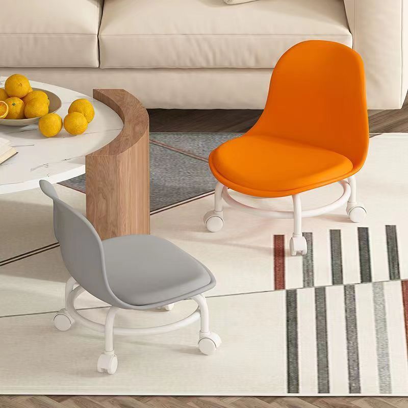 Stool Pulley Low Stool With Universal Wheel Toddler Stool Home Lazy Pulley Beauty Sewn Small Chair Bench Specification drawing
