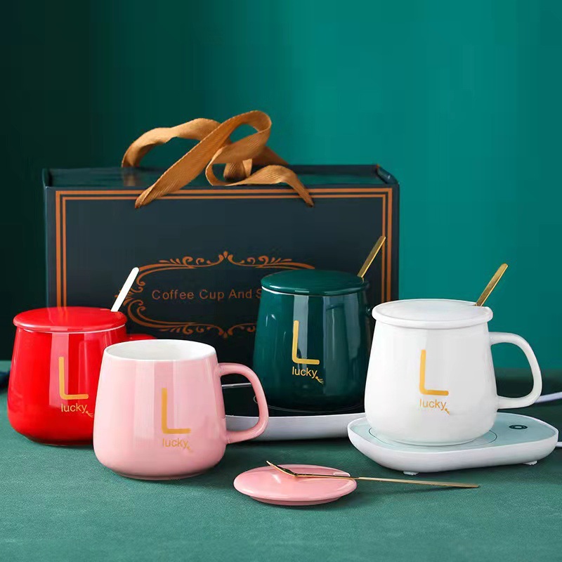 Warm Cup 55 Degrees Constant Temperature Cup Ceramic Cup Mug Gift Box Opening Event Gift Anniversary Celebration Hand Gift Logo Item Picture