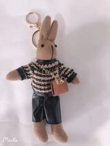 可爱超萌韩国小兔子挂件毛绒玩具公仔小号迷你钥匙扣包包挂饰批发