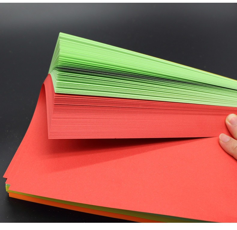 Wholesale of children's handmade colored paper, soft origami, mixed color hard card paper, a4 printing paper, children's DIY material packs in stock Specification image