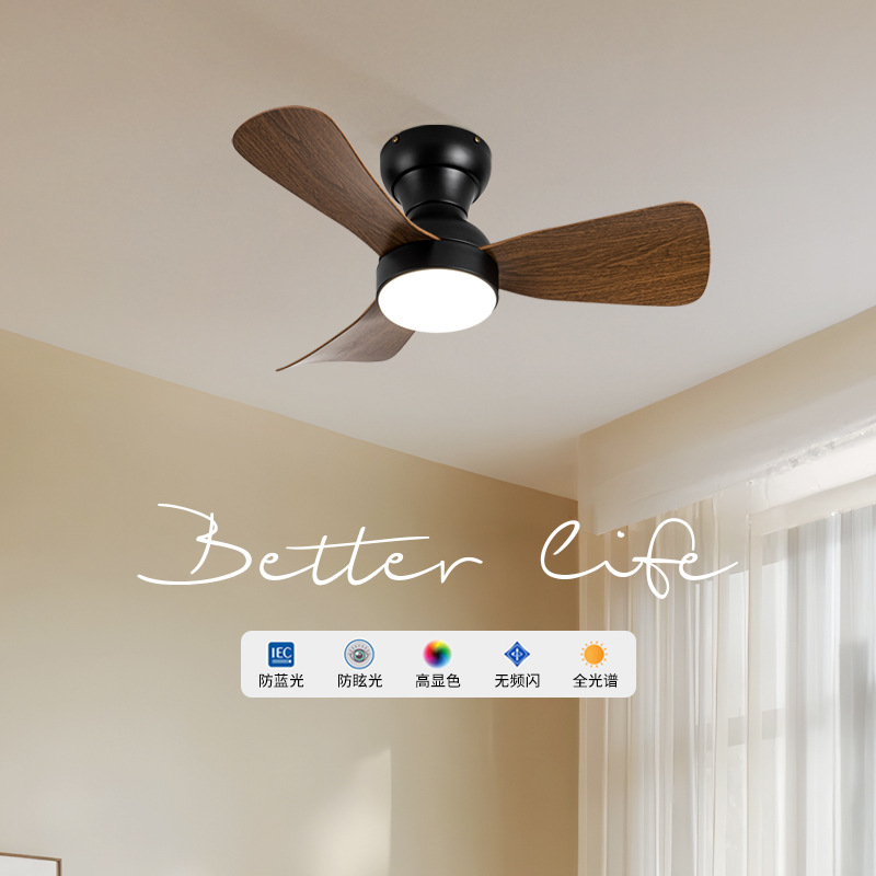 Chinese-style ceiling fan lamp, integrated ceiling lamp with electric fan, bedroom, balcony, simple dining room ceiling fan lamp Application Scenario