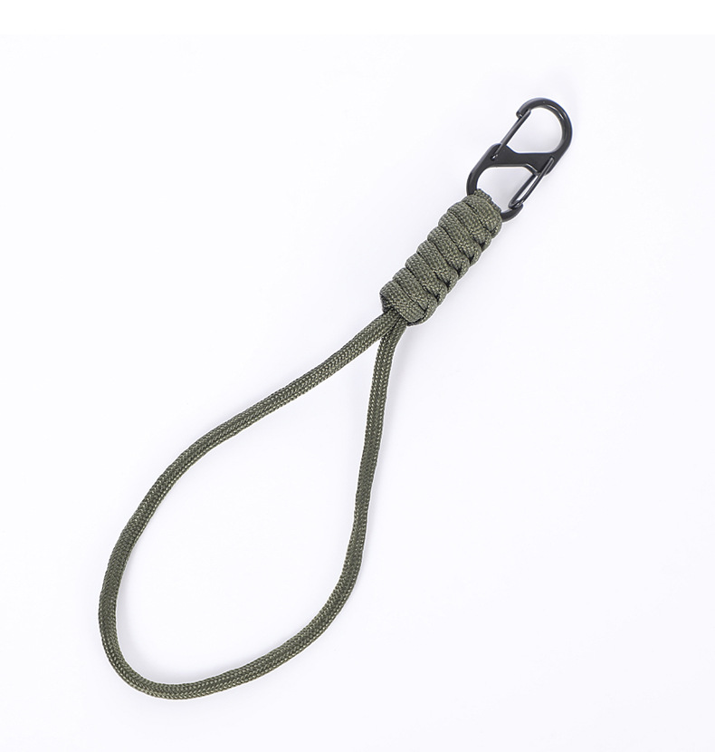 New seven-core umbrella rope keychain pendant, personalized hand-woven anti-loss wrist durable tool pendant wholesale pic 14