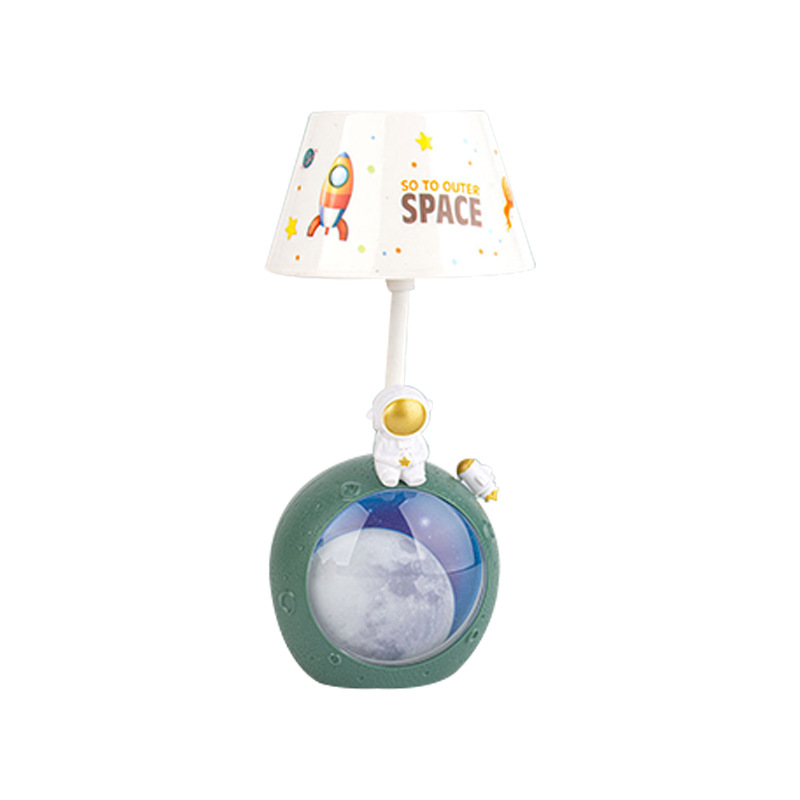 Astronaut Moon Lamp Second Gear Light Hose Angle Adjustable Usb Charging Children's Room Eye Protection Learning Light Item Picture