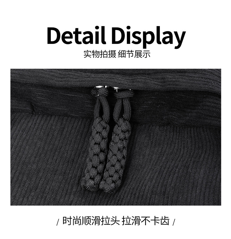 春季灯芯绒小背包女2025新款大学生双肩包休闲百搭大容量旅行背包详情28