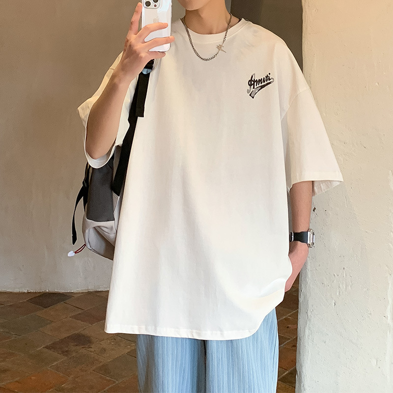 短袖/t恤男士短袖潮流/T恤/服装/半袖细节图