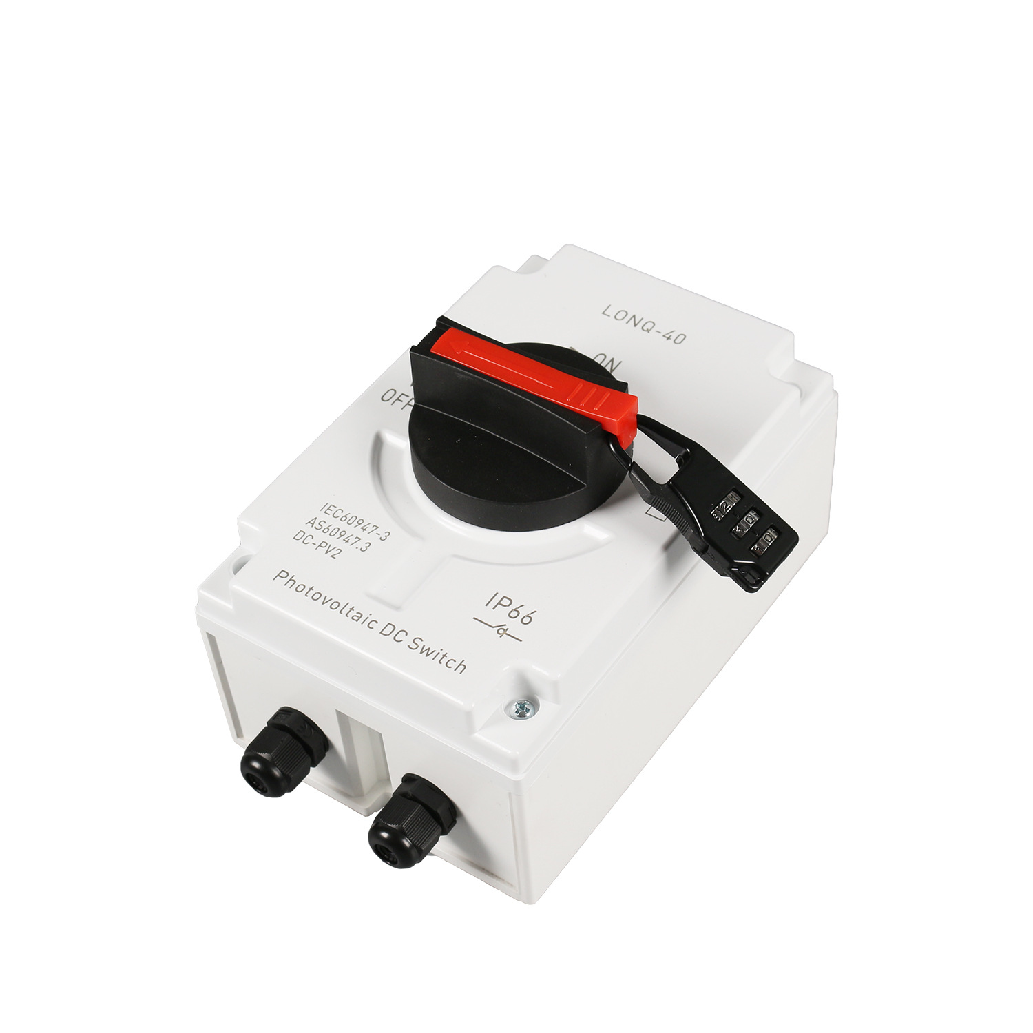 Waterproof Connector 32A4p Pv Dc Isolation Switch 1000V Solar Bus Load Switching Switch details Picture