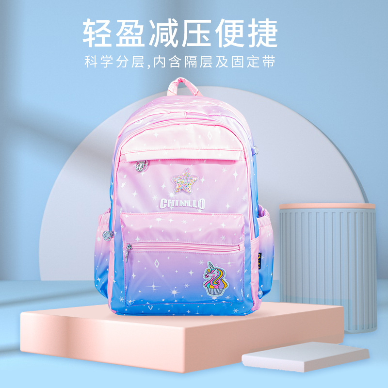 2024 New children's schoolbag, primary school schoolbag, burden reduction and spine protection, Grade 1-6 schoolbag for girls, quality guaranteed, factory direct supply