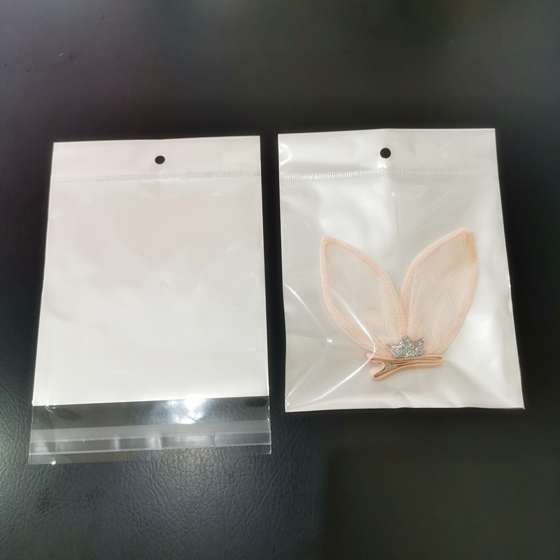 Out-Of-Stock Accessories Bag Toy Bag Yin-Yang White Pearl Bag Clip Head Sealing Bag Opp Self-Adhesive Self-Sealing Pocket details Picture