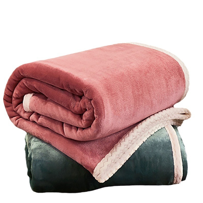 法兰绒毛毯加厚保暖牛奶绒沙发午睡毯盖毯珊瑚绒盖被礼品毯子批发详情图5