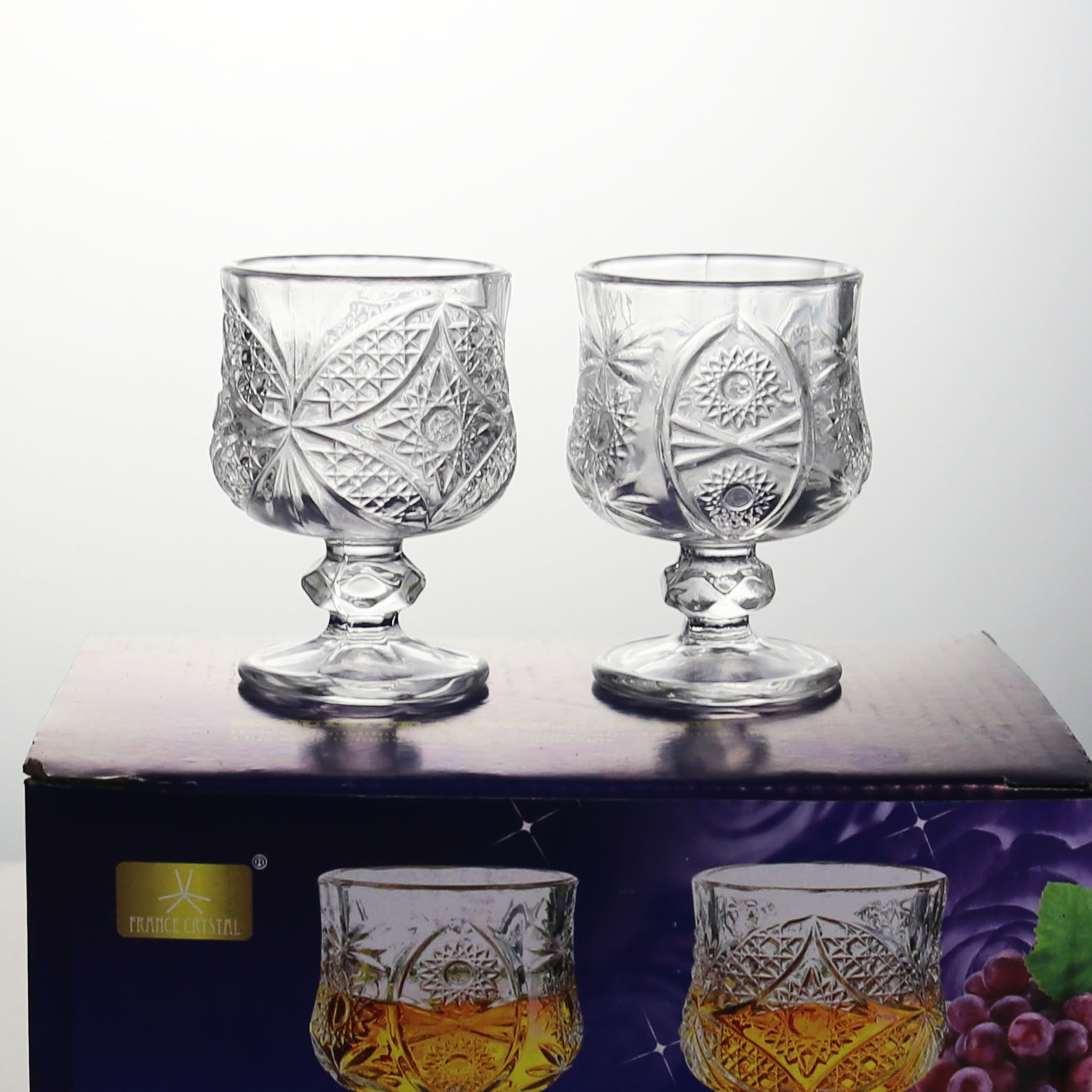 Transparent glass candle stand retro European Roman pole candle stand Modern simple home tall wax table decoration (02 Price negotiable) thumbnail