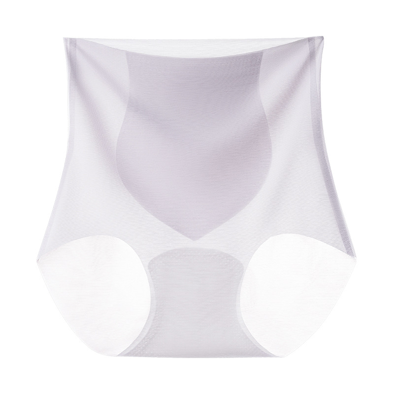Verano ultra slim cintura alta bragas para mujeres hielo seda sin traza abdomen retráctil sexy malla para mujeres bragas tamaño grande mulberry seda archivo Item Picture