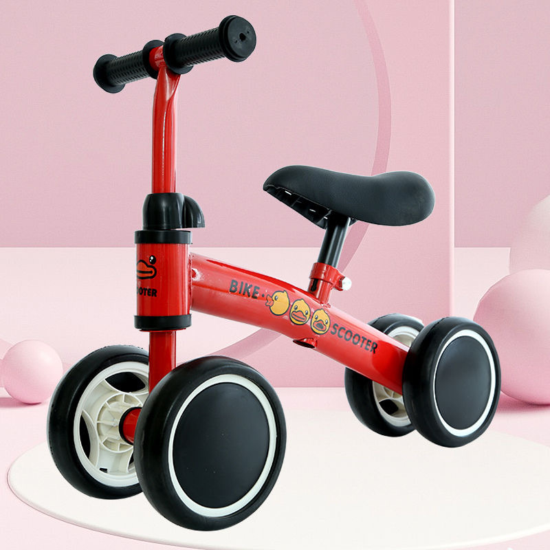 Children's Four-Wheel Balance Bike Pedalless Baby Scooter Kids Scooter 1-2-3 Year Old Bike With Two Wheels Application Scenario