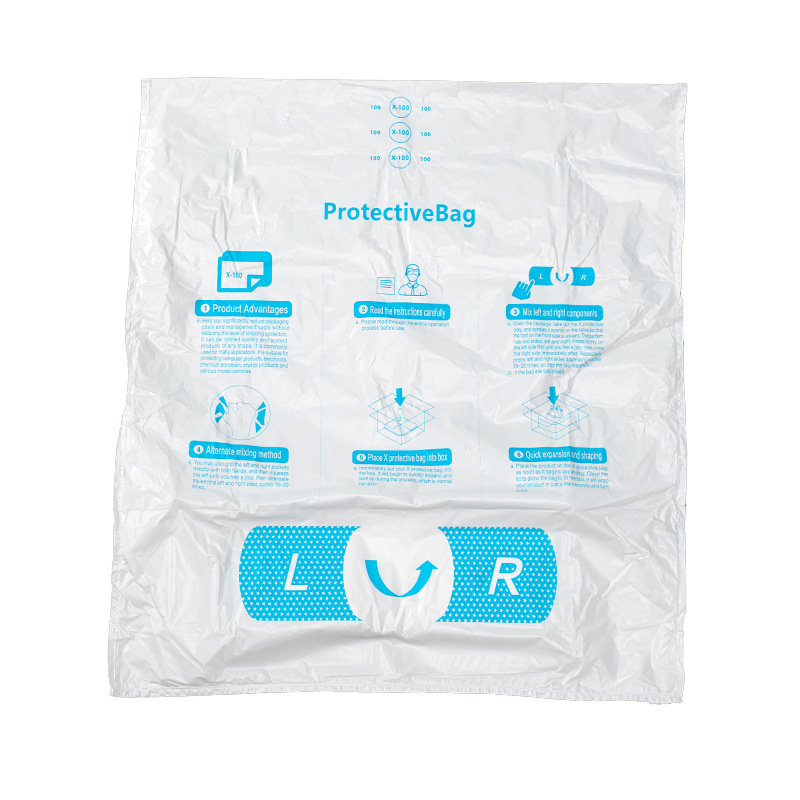 批发白色手拍发泡袋 多规格按压式发泡袋 防压防震运输保护发泡袋图