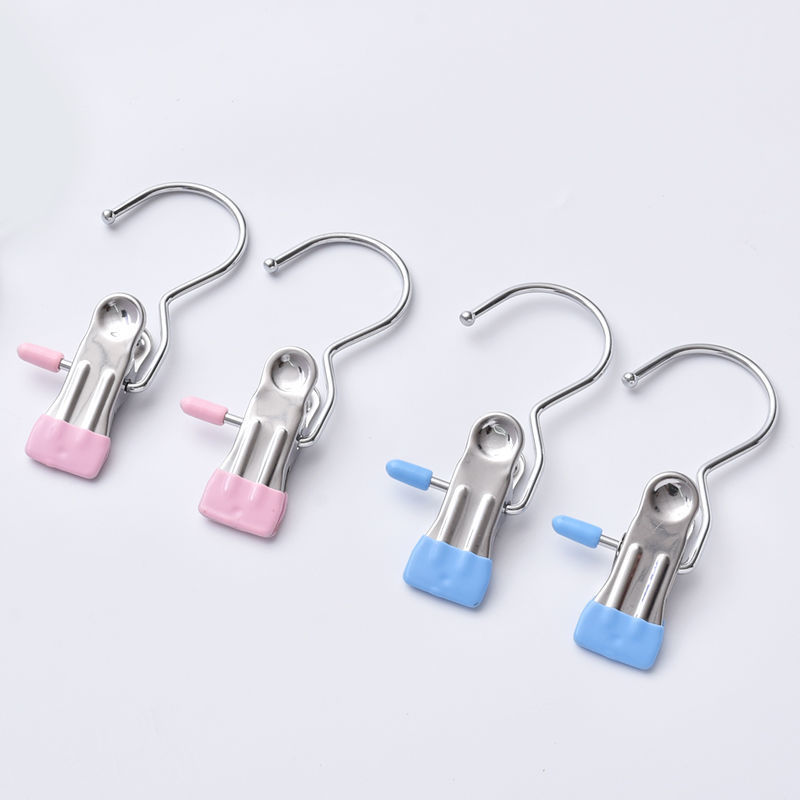 Amazon coat clip, multi-functional hanger clip, S-shaped curtain hook, sock clip, stainless steel hook clip Item Picture