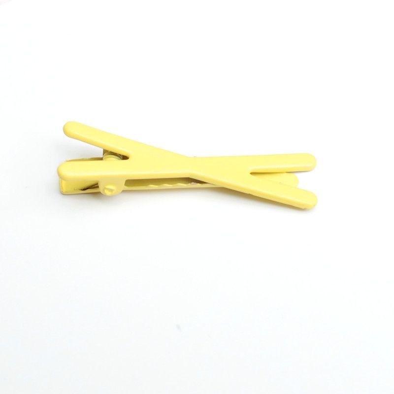 Solid color cross hair clips, fork hair clips, simple and versatile Korean children's duckbill clips, back of the head clips for girls pic 5