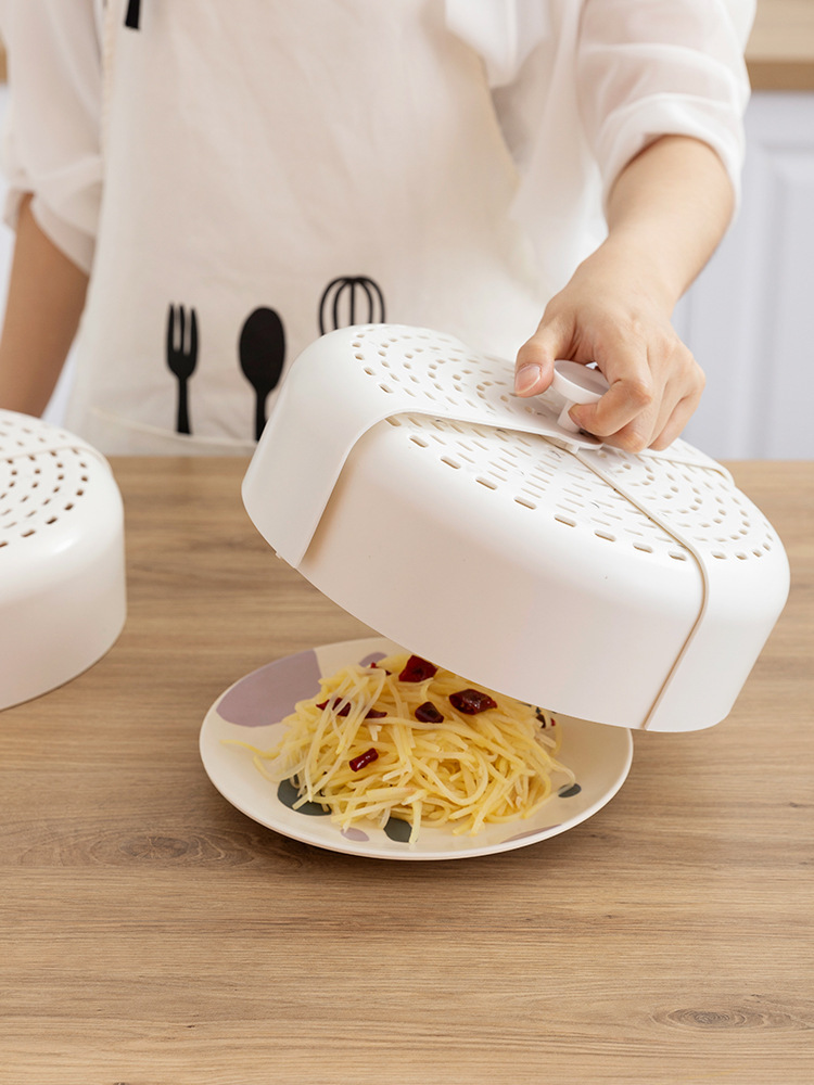 Foldable food cover, ventilation table cover, dust-proof rotating vegetable cover, summer fly and mosquito repellent, leftover food cover Specification image