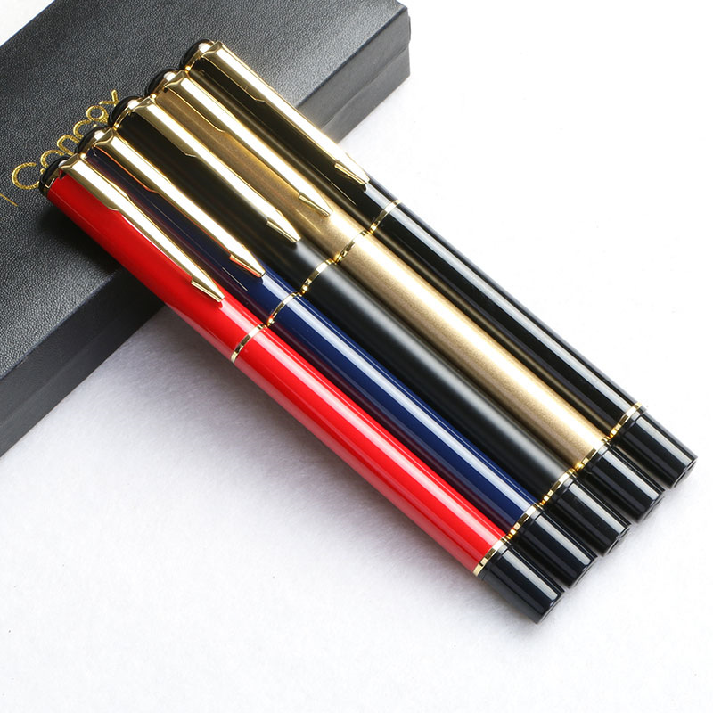 Multi-color student pen sets, metal signature pens, business gift pens, wholesale gel pens, laser engraving and logo printing details Picture