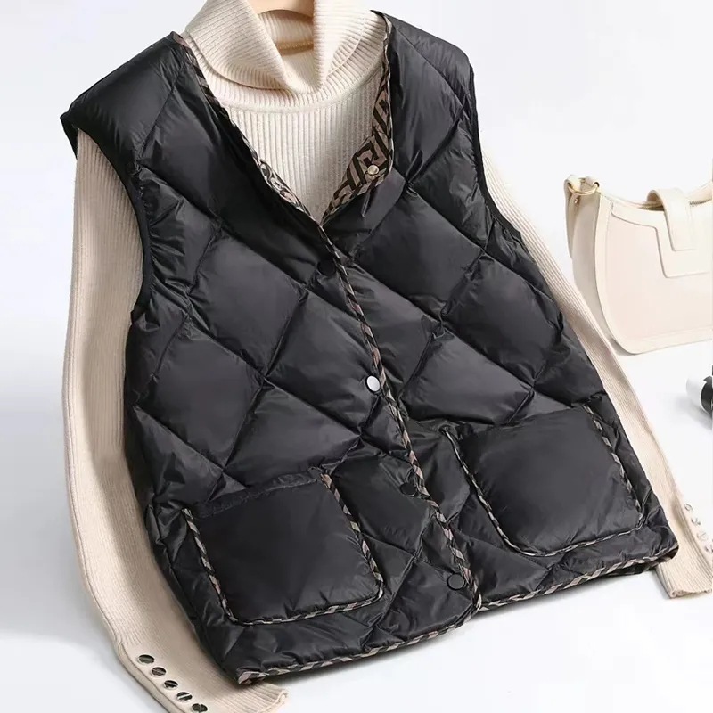One-piece dropshipping vest for autumn and winter, new down cotton vest for women, versatile Korean-style loose women's vest, new vest Application Scenario