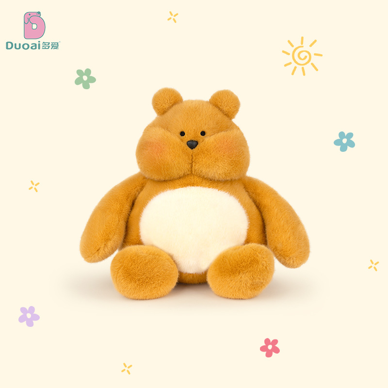 Officially authorized Dun Dun B Bear a Rabbit plush toy doll, soothing sleeping doll, birthday gift claw machine doll details Picture