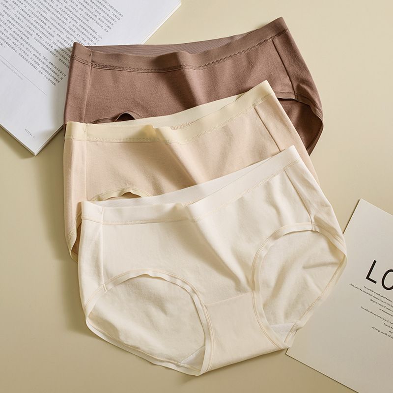 内裤/内裤女士高腰舒适/女士內裤/女士内裤/女士平角中腰产品图