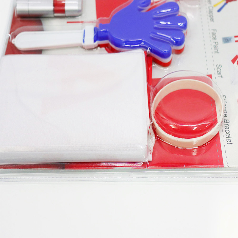 The 2026 World Cup product gift box set from the United States, Canada and Mexico, including fringed colored football scarves, fan wigs, glasses and face colors pic 29