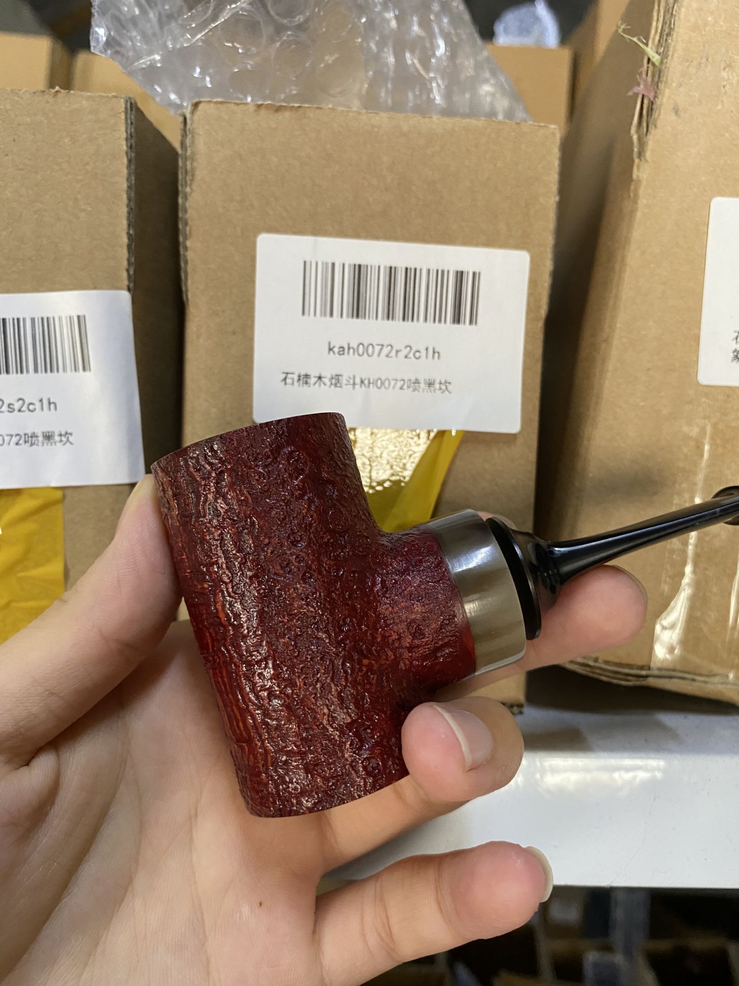 木香手工木制白底实物图