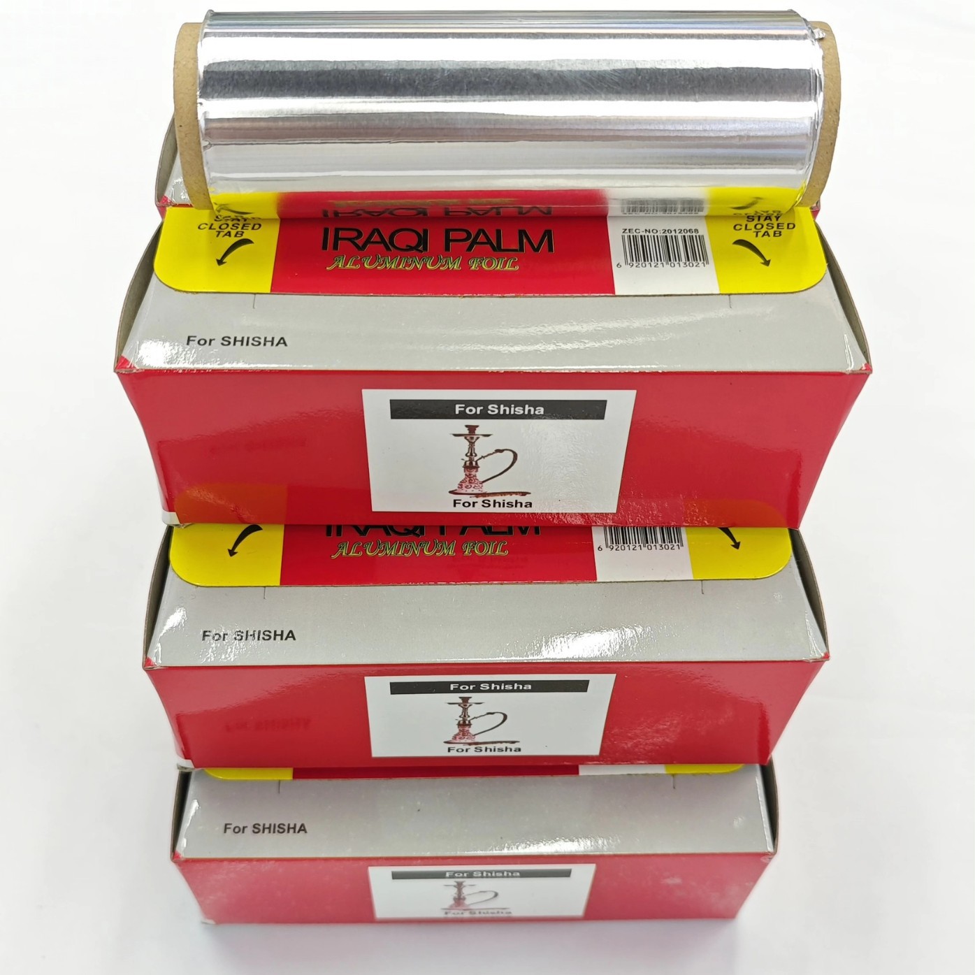 跨境电商货源铝箔水烟专用打孔阿拉伯水烟纸放炭锡纸卷装锡箔纸细节图