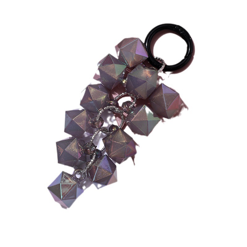 Acrylic Hand Beaded Large Grape String Open Blind Box Combination String Mobile Phone Chain Key Chain Item Picture