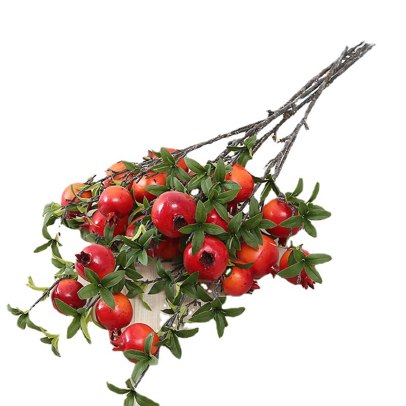 仿真花六头石白底实物图