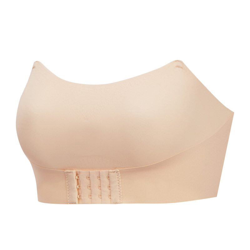Strapless bra, women's gathering, small chest, anti-slip wrap, anti-glare, seamless, strapless, thin, invisible beauty back details Picture