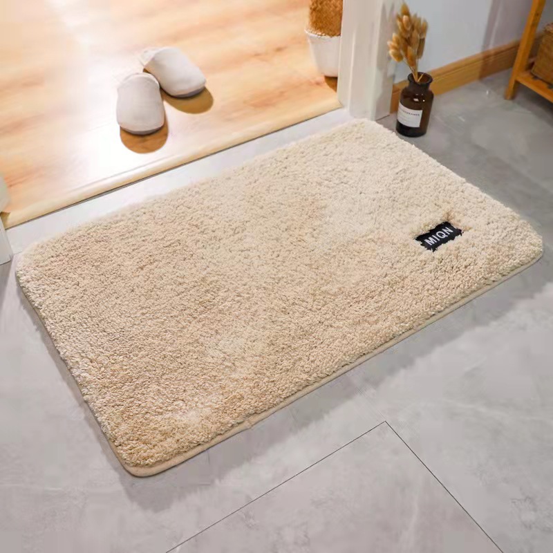 High Plush And Thickened Carpet Mat Bathroom Absorbent Non-Slip Mat Bedroom Bathroom Door Foot Mat Item Picture