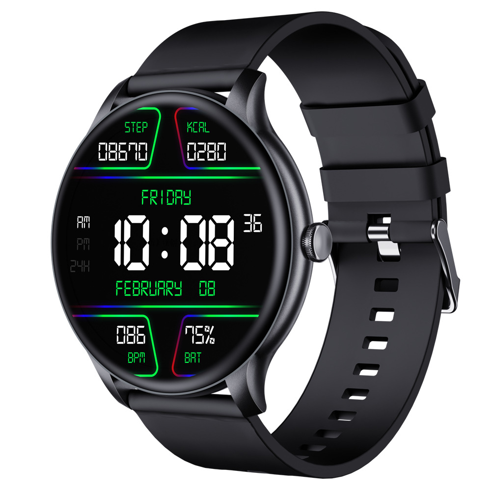 GT2 smartwatch Full Round model Bluetooth call, step count, heart rate, blood pressure, blood oxygen, sleep health monitoring sports watch Item Picture