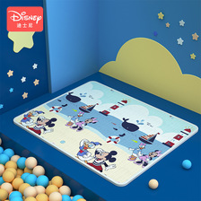 迪士尼婴儿爬行垫XPE泡沫加厚双面图案游戏垫  整体式儿童爬爬垫防潮垫