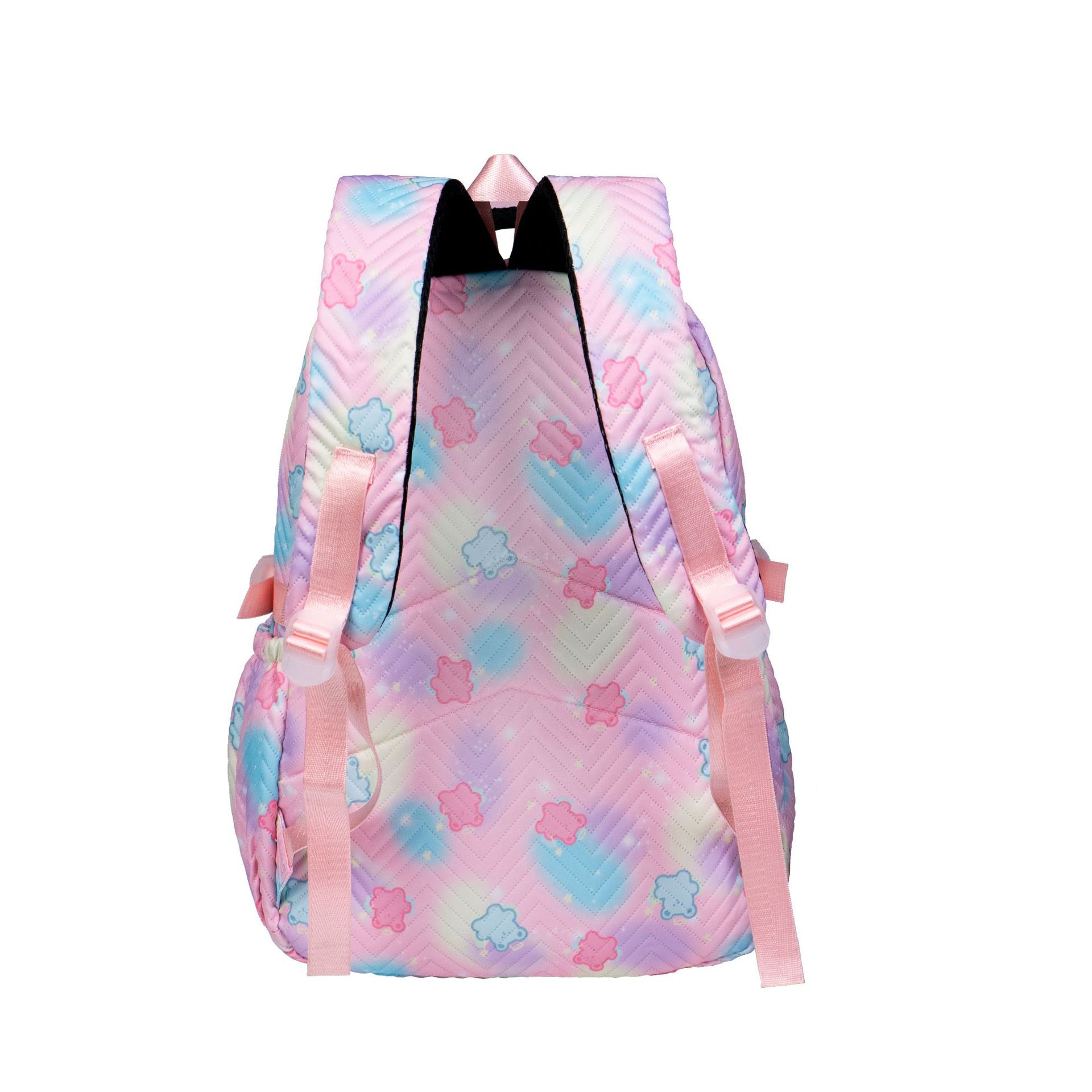 Ultrasonic Printed High School Student Middle School Student Backpack Male College Student Casual Backpack Female Large Capacity Backpack Specification drawing