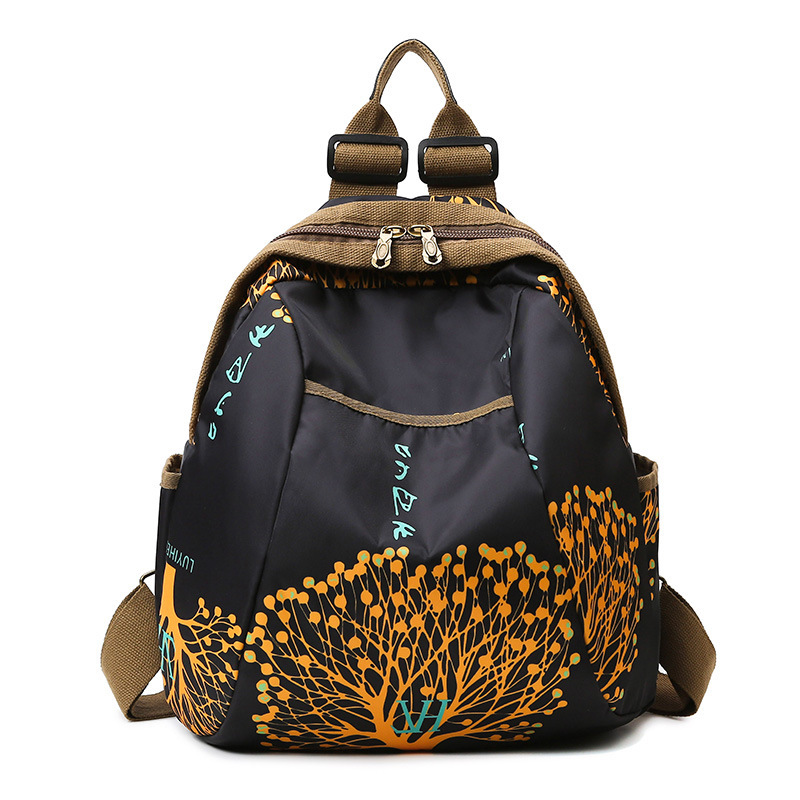 A new retro and versatile backpack for women, a simple and trendy travel backpack for women, and a multi-functional design schoolbag with a sense of Harajuku Item Picture