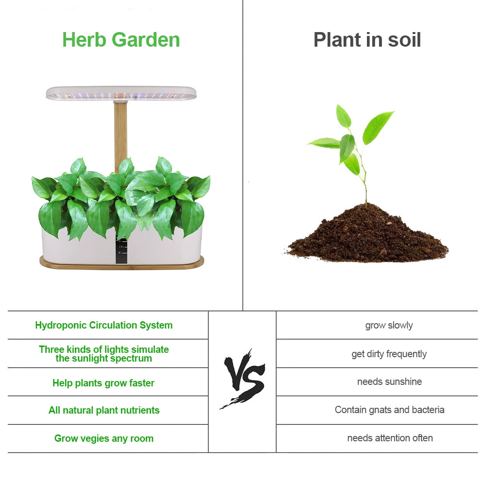Amazon Smart hydroponic Plant Machine, full-spectrum vegetable planting machine, LED plant growth lamp, succulent supplementary light Application Scenario