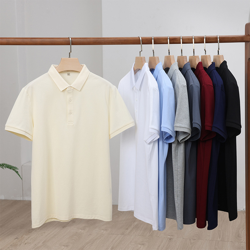 高端polo衫男工作服短袖女翻领 企业文化衫2025新款夏季商务T恤男
