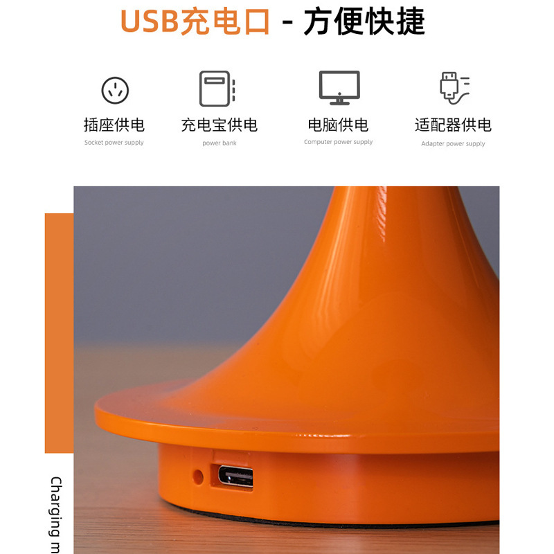 Cross-border creative desk lamp, cream style, girlish heart, bedroom bedside lamp, mushroom lamp, gift desk lamp, soft light night lamp Application Scenario