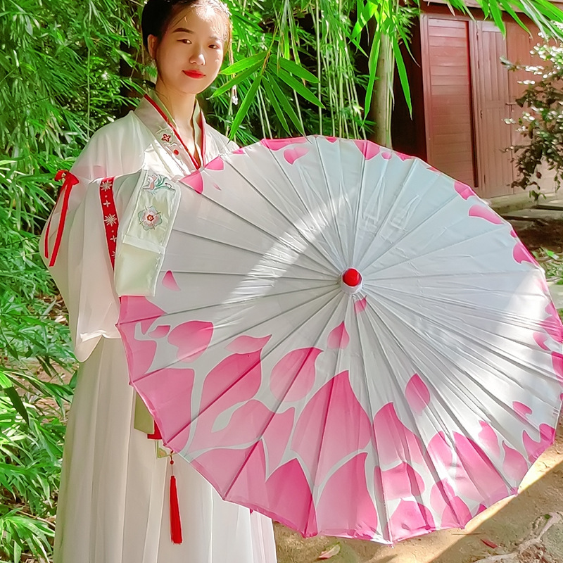Oil-paper umbrella, ancient-style waterproof cheongsam, catwalk umbrella, dance performance, classical scenic area decoration, ceiling craft umbrella, Hanfu umbrella Specification image