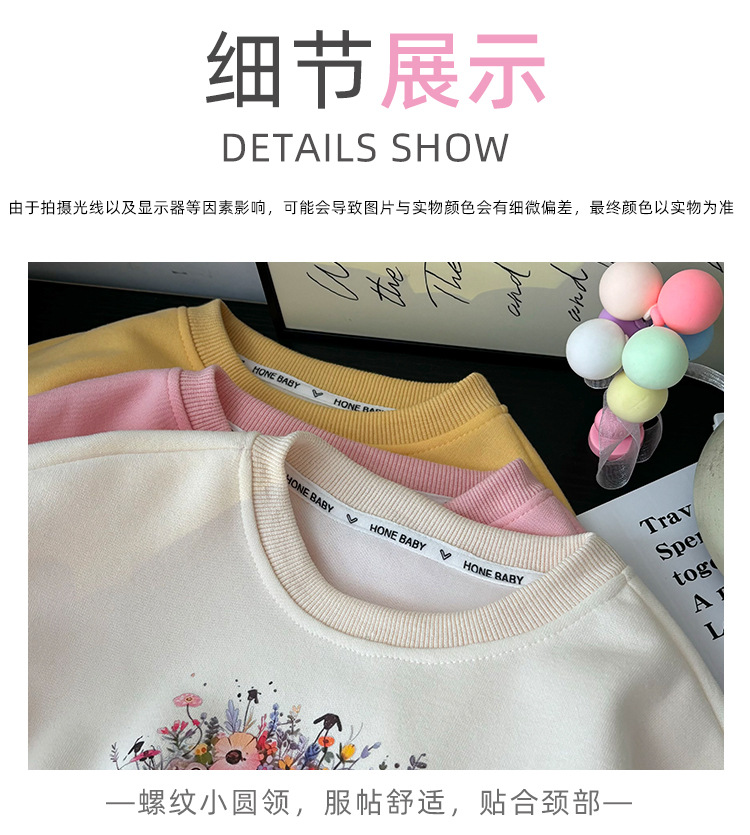 女童卫衣长袖T恤2025秋冬儿童打底衫中小童女宝宝卫衣秋季童装详情13
