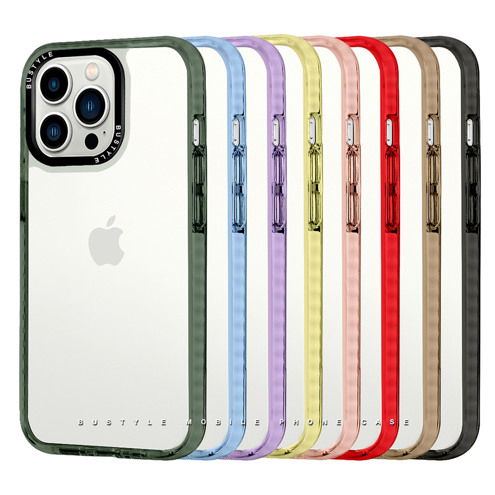 适用iphone16promaxTPE手机壳苹果15pro黑圈防撞三合一透明 case